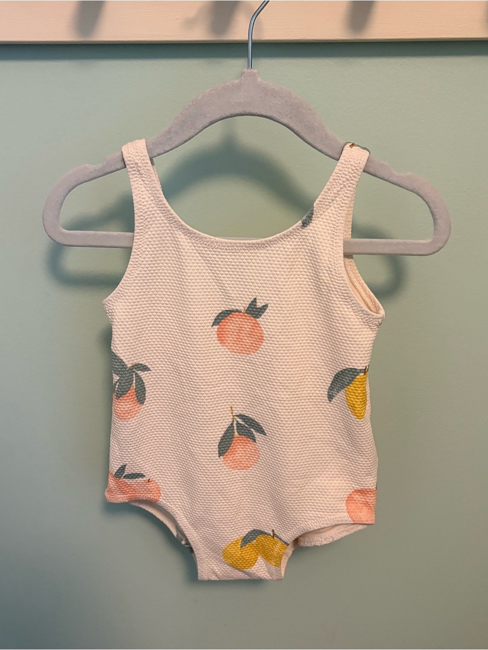 H&M Fruit Print One-Piece Swimsuit - White/Pink